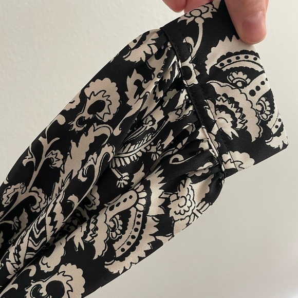 Topshop Idol Shirt Dress Black and White Paisley in Monochrome size 6 - Picture 5 of 8